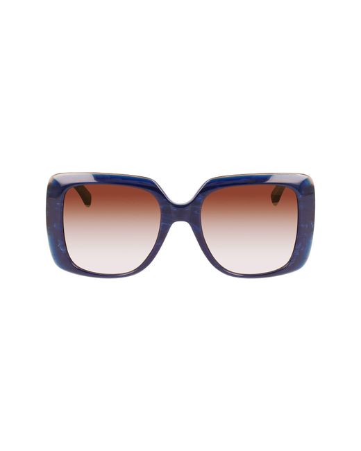 Longchamp Multicolor Roseau 53mm Gradient Square Sunglasses