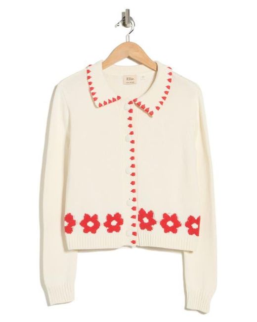 Tahari Collared Buttoned Cardigan