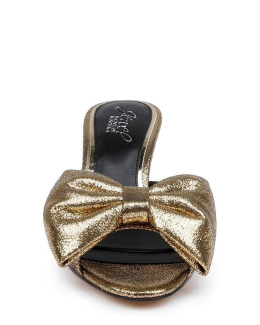 Badgley Mischka Metallic Kora Slide Sandal