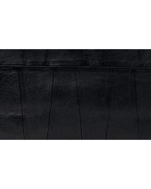Mango Black Patchwork Leather Shopper Bag