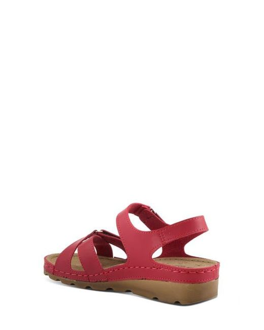 Flexus by Spring Step Red Strappy Sandal