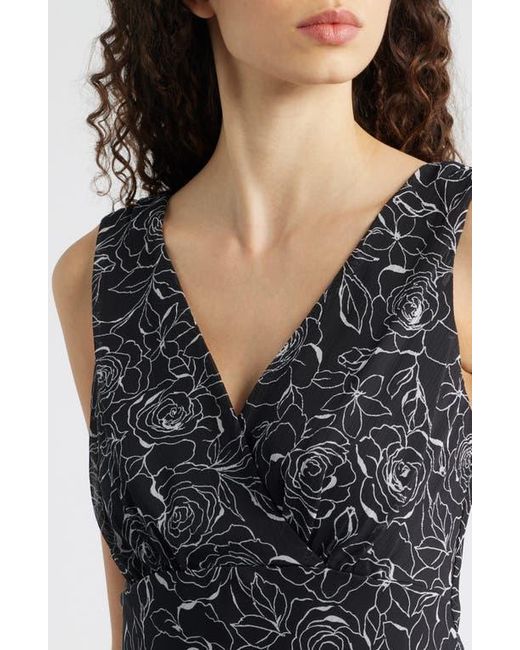 Connected Apparel Sleeveless Asymmetric Hem Yoryu Dress in Black | Lyst