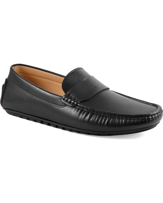 Tommy Hilfiger Black Ruven Driving Loafer for men