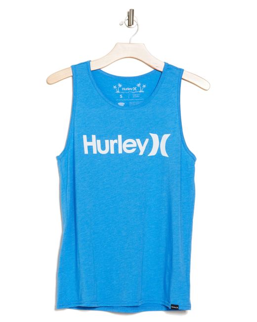 Hurley Blue Cotton Tank for men