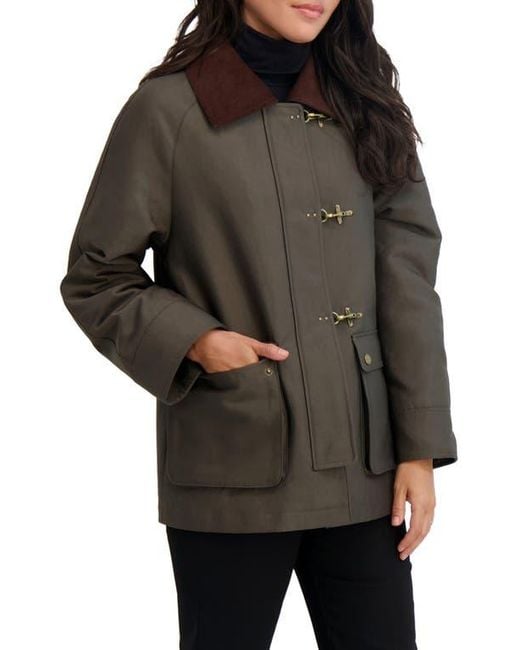 Tahari Black Taylor Barn Jacket