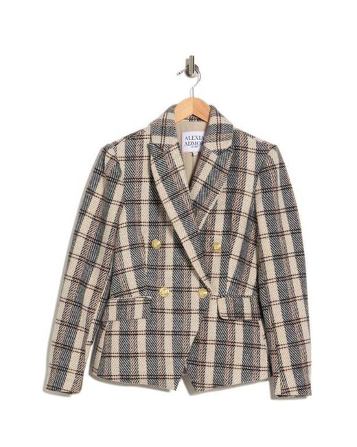 Alexia Admor Gray Double Breasted Tweed Jacket