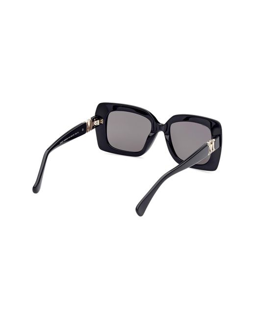 Max Mara Black 54mm Rectangular Sunglasses