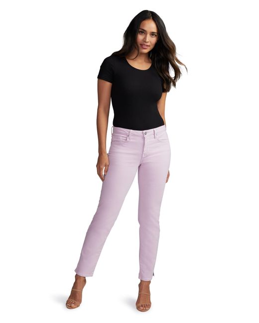 CURVES 360 BY NYDJ Red Slim Straight Leg Ankle Jeans