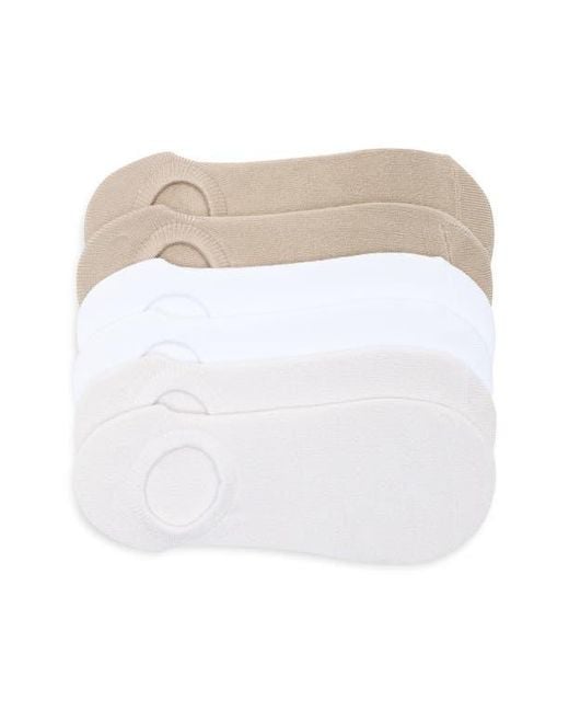 Lemon White 6-Pack Ankle Socks