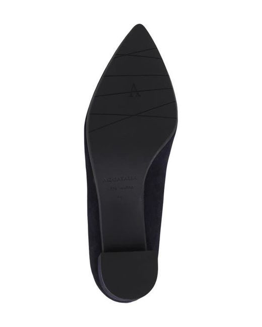 Aquatalia Blue Kari Weatherproof Pointed Toe Pump