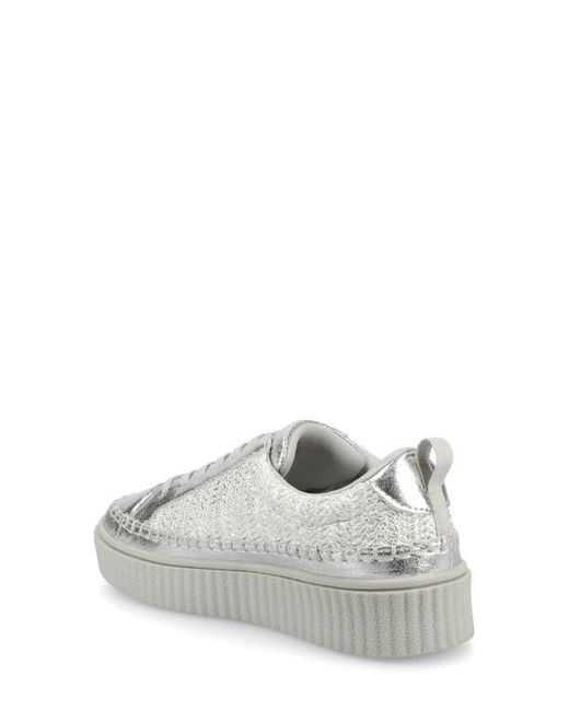 Journee Collection Gray Pazey Platform Sneaker