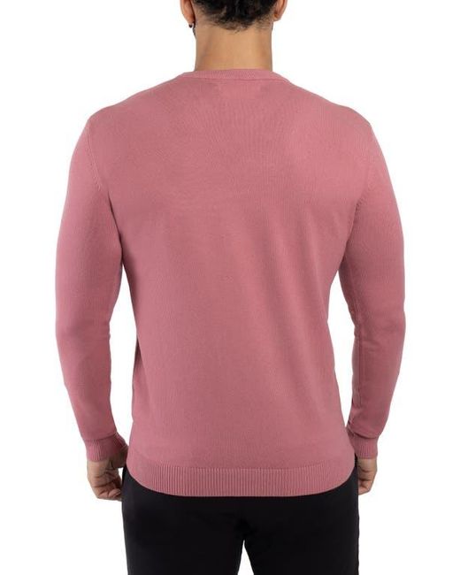 Xray Jeans Pink V-Neck Rib Knit Sweater for men