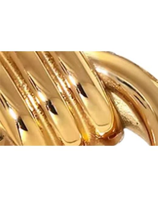 MacRae & Co Metallic Doorknocker Stud Earrings