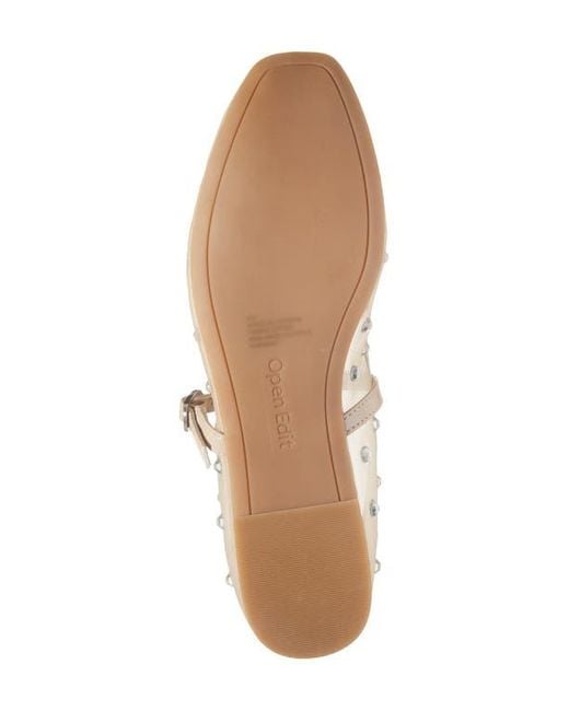 Open Edit Natural Desi Mary Jane Flat