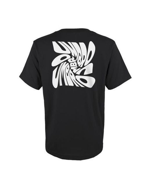 Umbro Black Time Warped Cotton Graphic T-Shirt for men