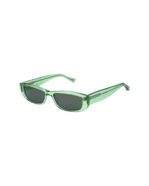 Florence By Mills Green 53Mm Rectangular Sunglasses