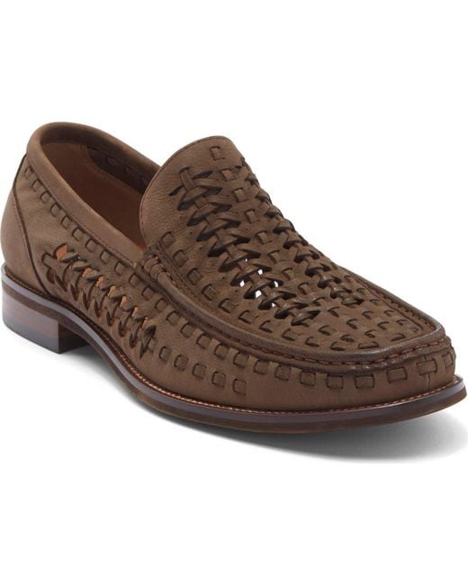 Steve Madden Brown Gaetano Woven Loafer for men