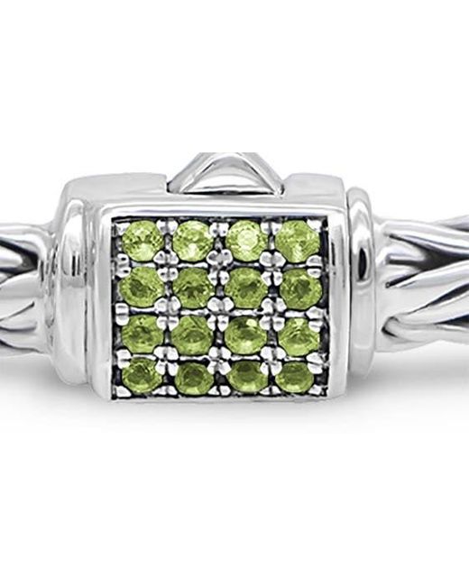 DEVATA Multicolor Sterling Silver Semiprecious Stone Chain Bracelet