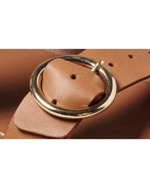 Beek Brown Warbler Platform Slide Sandal