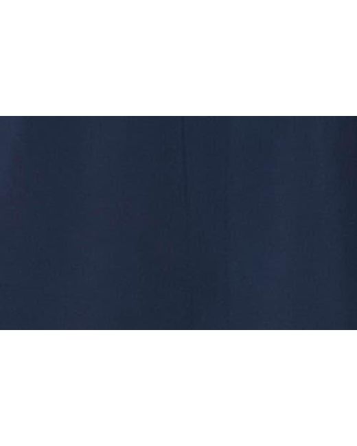 London Times Blue Ruffle Wide Leg Jumpsuit