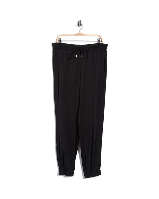 Longchamp Black Drawstring Jogger Pants