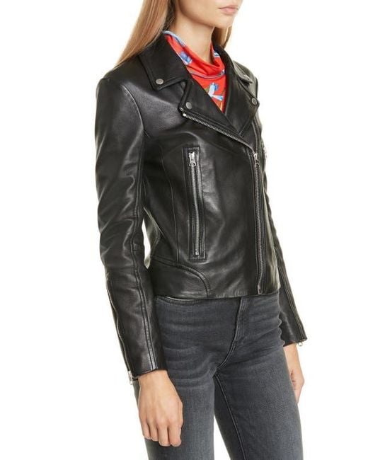 Rag & Bone Multicolor Mack Leather Moto Jacket