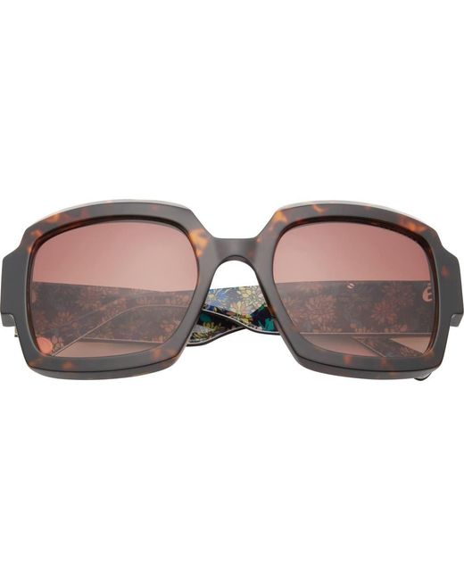 Ted Baker Brown 55Mm Square Sunglasses