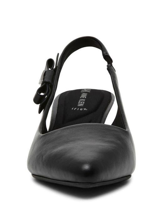 Anne Klein Black Ibbey Slingback Pump