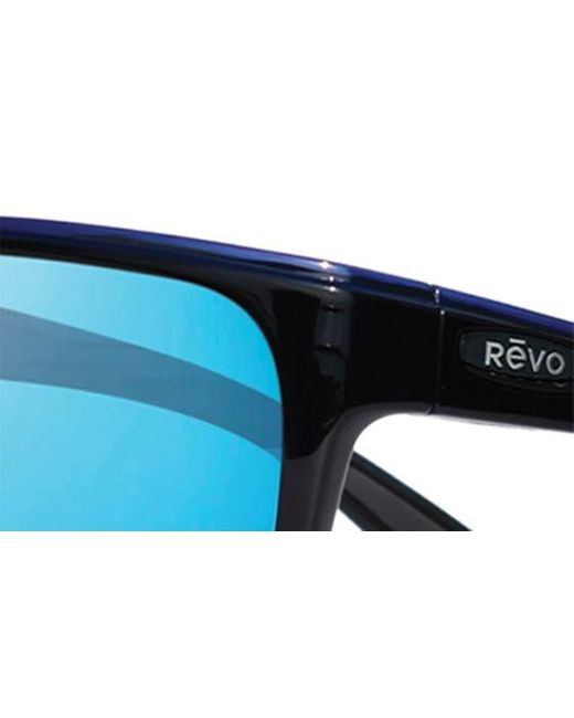 Revo Blue Enzo 62mm Square Sunglasses