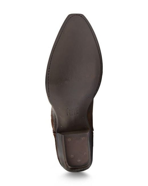 Frye Brown Sacha Stud Western Boot
