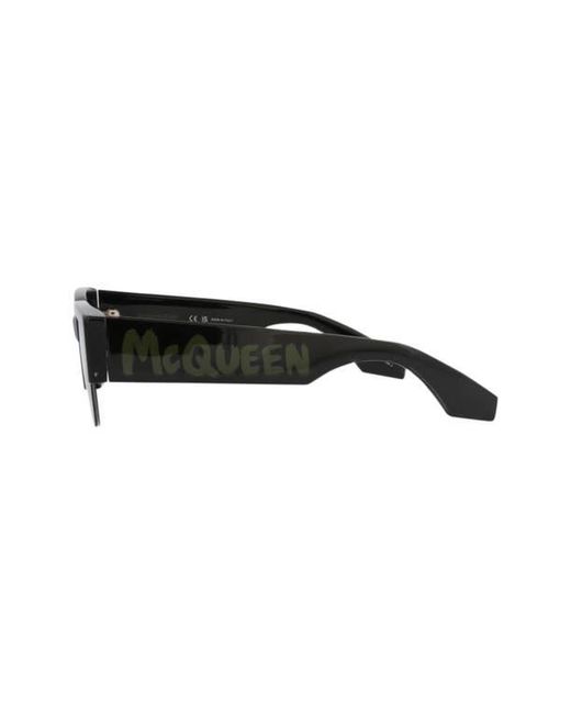 McQueen Multicolor 54Mm Half Rim Rectangular Sunglasses