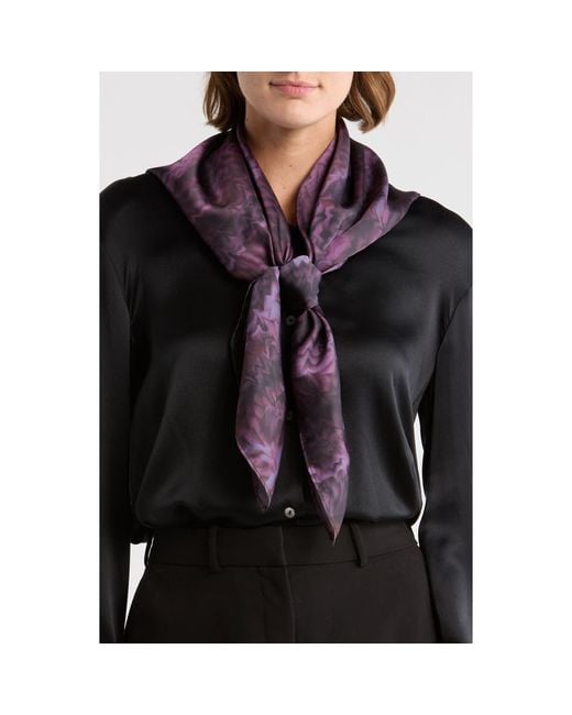 Steve Madden Black Square Satin Scarf