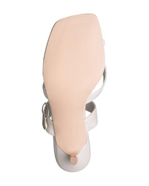 Steve Madden Jamesy Slide Sandal in Metallic | Lyst