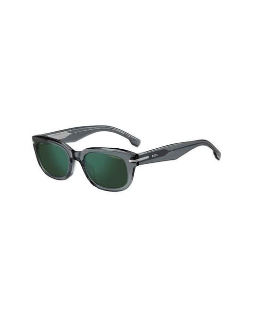 Boss Green 53Mm Rectangular Sunglasses for men
