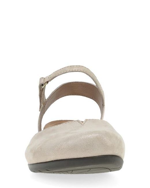 Dansko White Rowan Flat