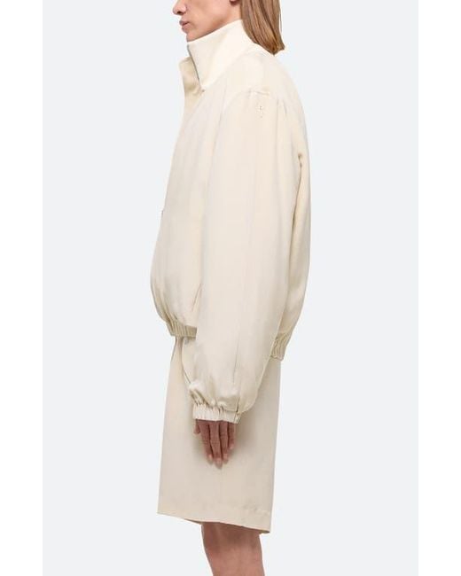 Helmut Lang Natural Zip Bomber Jacket