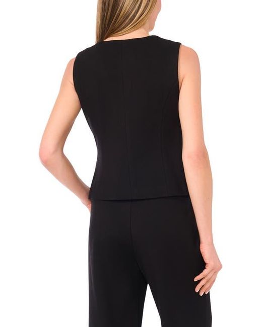 Halogen® Black Square Neck Ponte Vest
