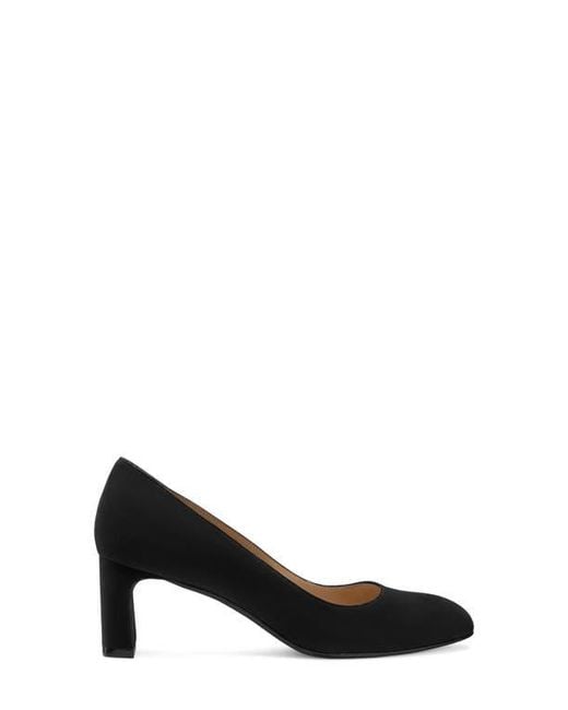 Stuart Weitzman Black Babette Block Heel Pump