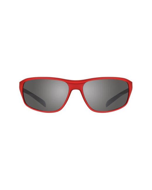 Revo Red Vertex 67Mm Polarized Rectangular Sunglasses