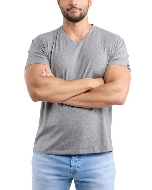 Xray Jeans Gray V-Neck Flex T-Shirt for men