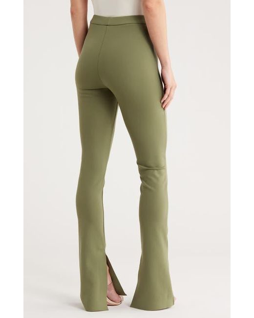 Off-White c/o Virgil Abloh Green Sleek Split Cuff Flare Leggings