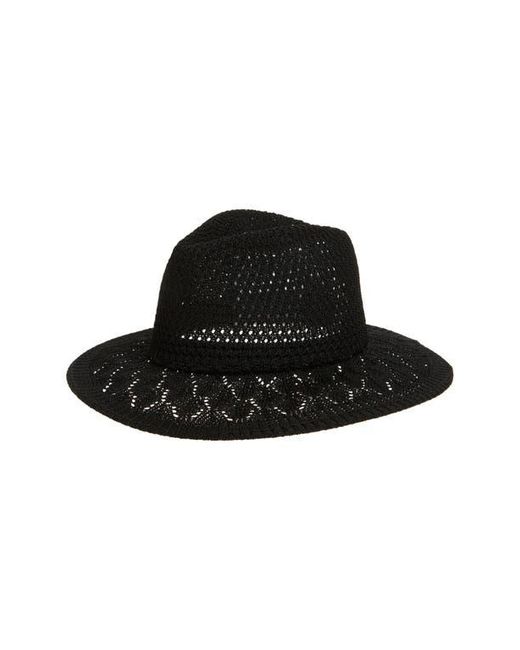 Treasure & Bond Black Texture Panama Hat
