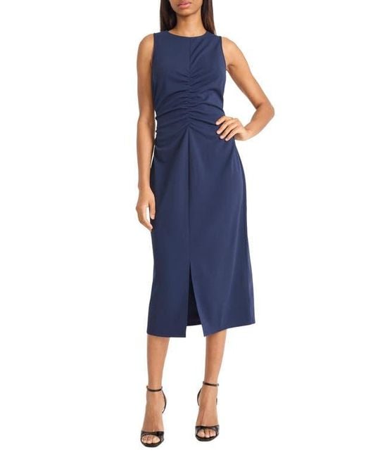 Donna Morgan Women's SLVLESS Mini Shift W/Side Insert Detail Black 4 Donna Morgan Women\u0027s Blue Sleeveless Floor-length A-line Maxi