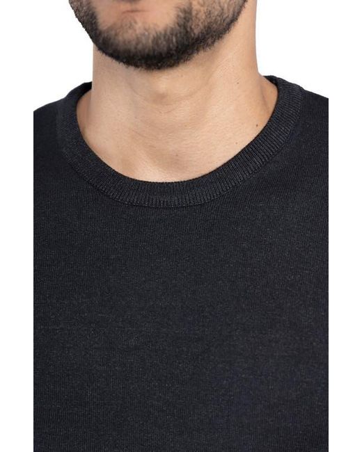 Xray Jeans Black Crewneck Knit Pullover Sweater for men