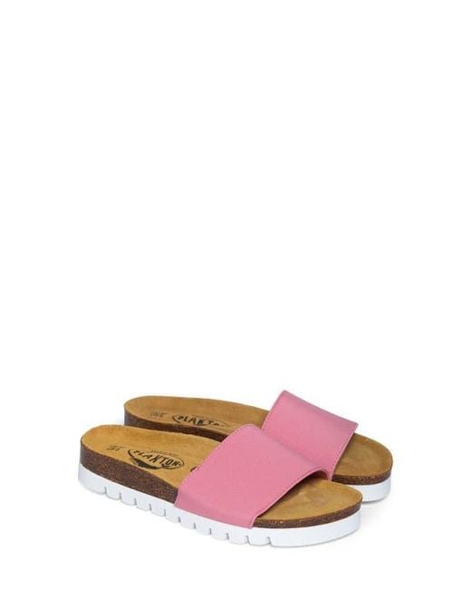 Plakton Pink Solid Slide Sandal