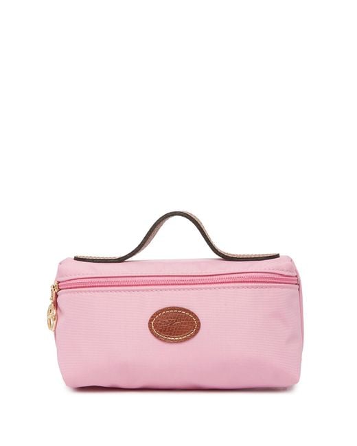 Longchamp - Le Pliage Cuir Cosmetic Pouch in Pale Pink – Sinclairs Online
