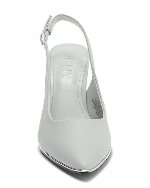 DKNY White Preston Slingback Pump