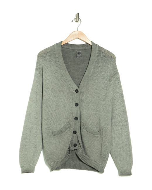 Bliss and Mischief Gray Oversized Cardigan In Charcoal Oil Pastel At Nordstrom Rack