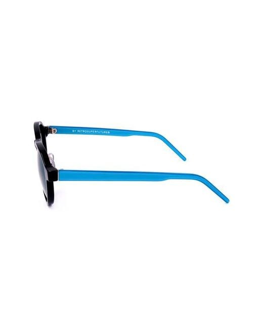 Retrosuperfuture Blue 61Mm Round Sunglasses