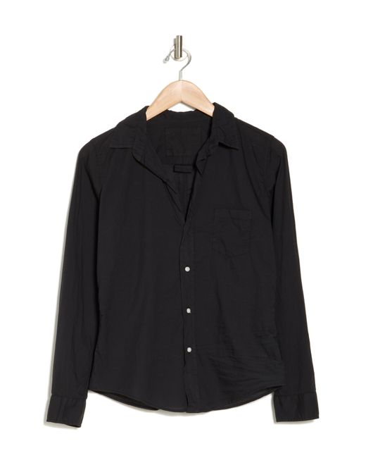 Frank & Eileen Black Organic Cotton Button-up Shirt